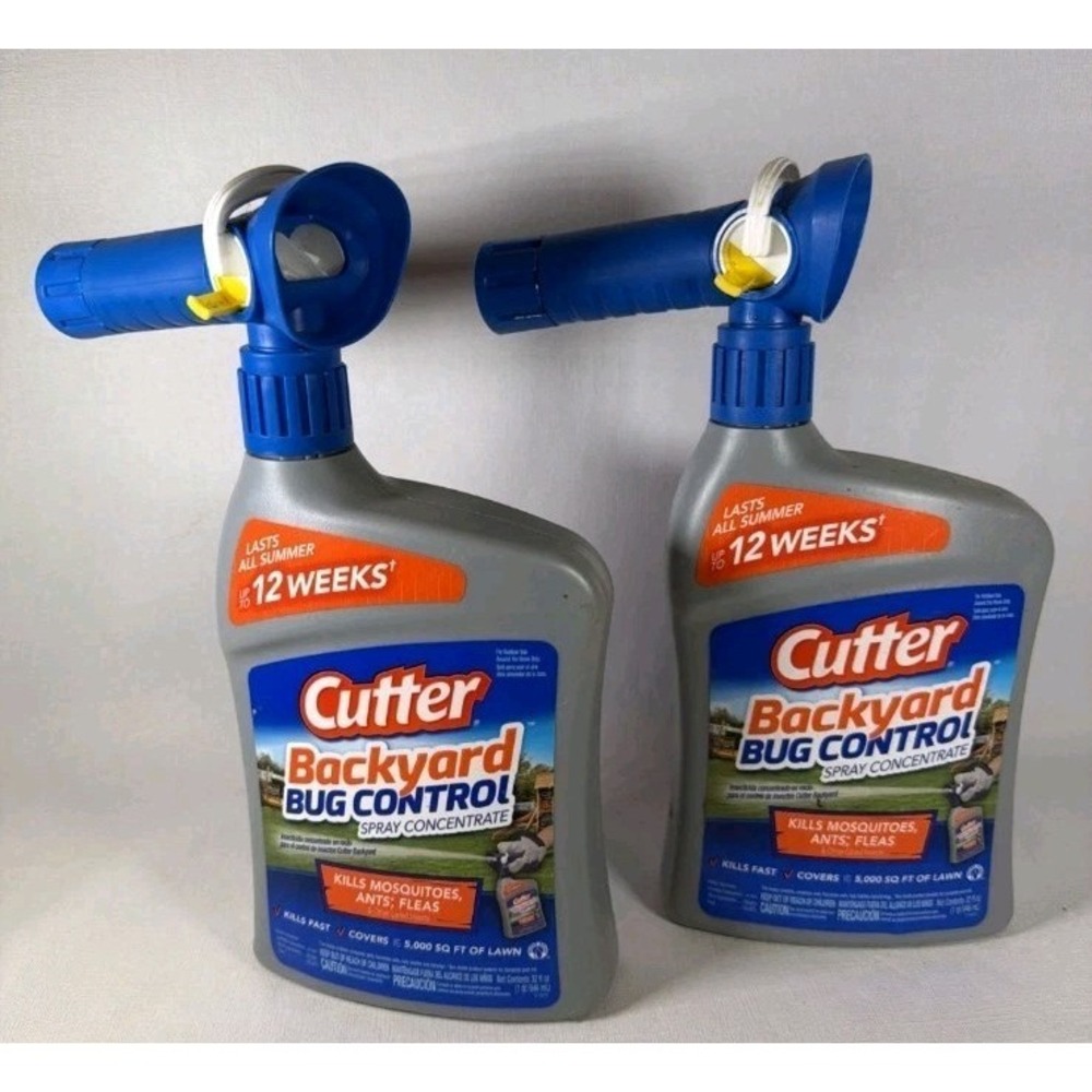 2 Pack Cutter Backyard Bug Control Spray Concentrate, 32 oz J17